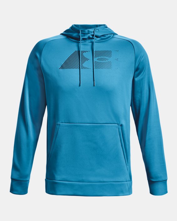 Men's Armour Fleece® Graphic Hoodie, Blue, pdpMainDesktop image number 4